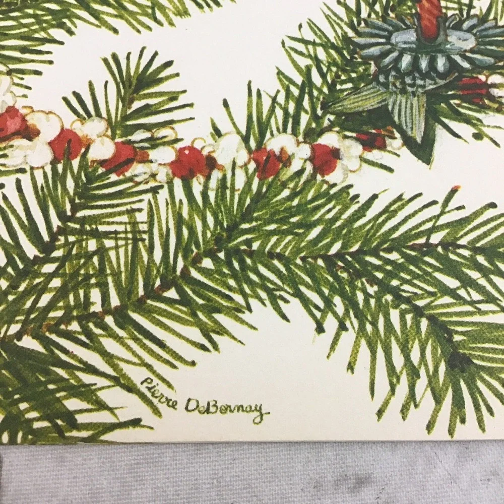 Vintage Christmas Folding Mailer Wrap-Around Envelopes Lot Of 6 Collectible